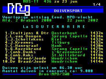 Teletekst 2002 La Souterraine